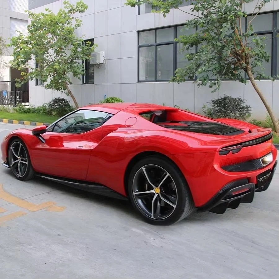 OEM Style Dry Carbon Fiber 296 GTB 2022 2023 Front Lip Rear Diffuser Body Kit New Condition Bumper Type F171